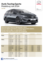 Toyota auris_TS_cennik 2014 